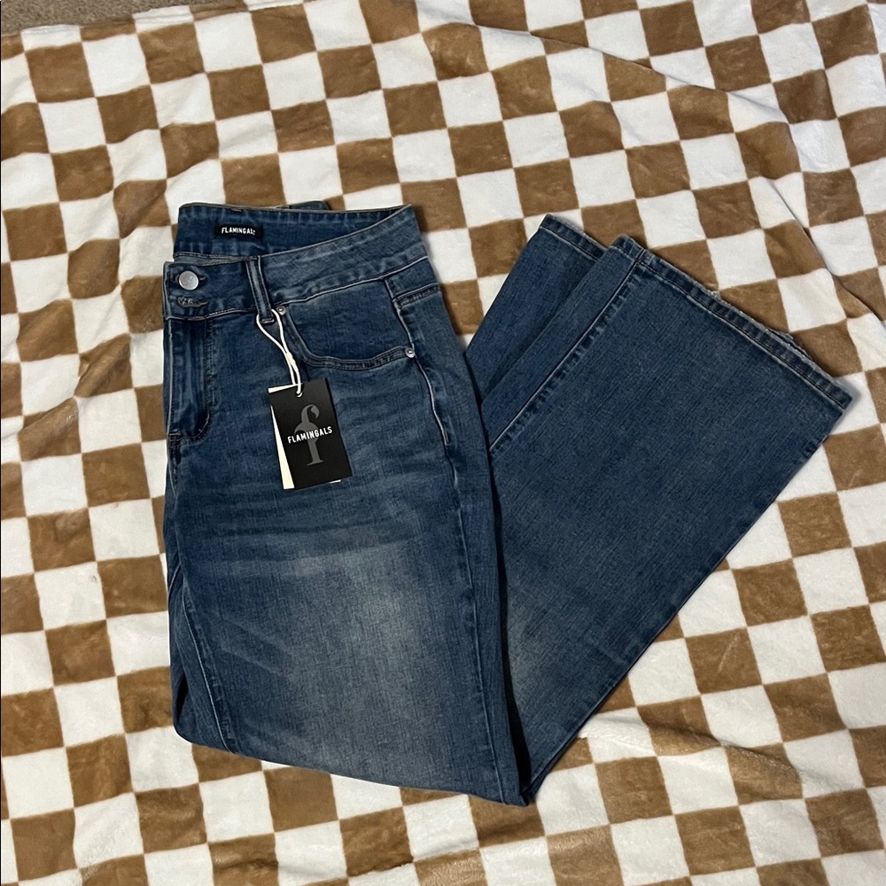 Flamingals Denim Women's Dark Blue Flare Jeans